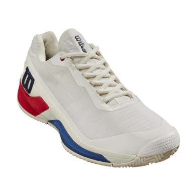 Wilson Tennis Shoes Rush Pro 4.0 Clay/Sand Court (Stability) 2024 White/Red Men